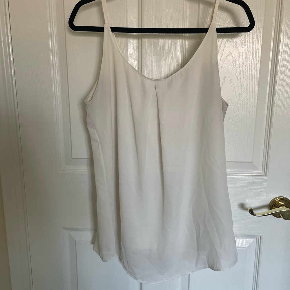 OURS Cream Satin Swing Top